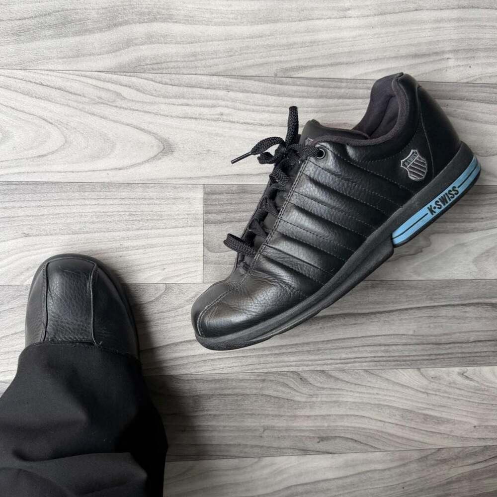 K-Swiss 01271006 Low Black Leather Chunky Sneakers